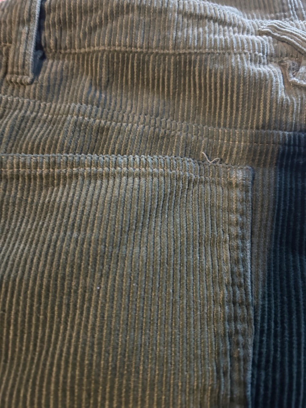 Green Corduroy Short Overalls with Disney Halloween Embroidery - Picture 4 of 9